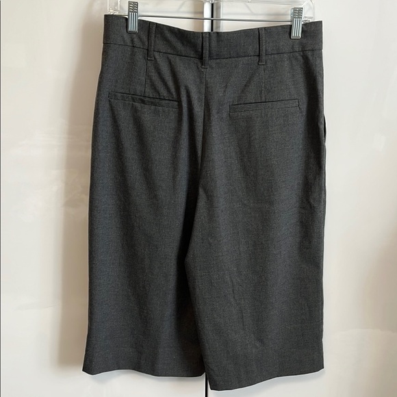 ZARA Classic Grey High Waist Long Knee-Length Shorts, Size M - Picture 4 of 9